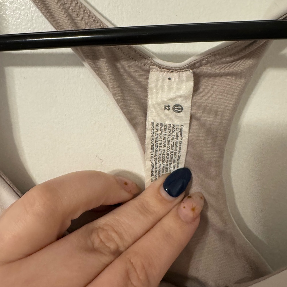 Lululemon Athletica Cream Sports Bra - Picture 3 of 3